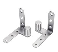 2 pezzi/set di cerniere nascoste per porte a cerniera superiore e inferiore in acciaio inossidabile robuste cerniere a perno con design a rilascio regolabile