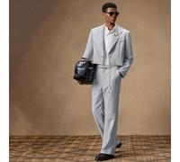2 pezzi Set di fitochite corte casual da uomo alla moda con fit fith verde sottile, con spilla in strass e cintura in metallo, adatto per estate, vacanze, matrimoni, feste, regali di laurea L,M,S,XL,X