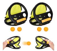 2 Pezzi Set di Giochi di Cattura della Palla, Giochi di Cattura All'Aperto Giochi di Cattura della Palla di Squap Gioco di Lancio e Cattura Giochi Interattivi Genitore-Figlio Team Building