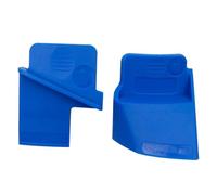 2 pezzi Set di strumenti per la rimozione e l'installazione della cinghia ausiliaria elastica, trasmissione a coste automobili, accessori auto(2Pcs Blue-Plastic)