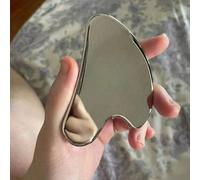 2 pezzi Set di strumenti per massaggio Gua Sha: 1 rullo da massaggio a doppia testina, 1 tavoletta Gua Sha a forma di cuore. Il massaggio facciale può ridurre il gonfiore, lenire e nutrire la pelle, l