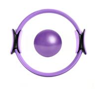 2 pezzi Set Fitness per Yoga e Pilates, inclusi Mini Anello Pilates e Palla Yoga, adatto per esercizi per gambe, braccia e cosce a casa. Questo set da 2 pezzi di Pilates e Yoga è perfetto per lo stret