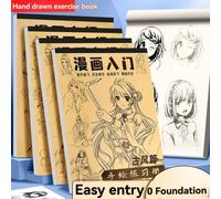 2 pezzi/Set Libri di disegno manga, schizzi di bellezza antica in stile Chibi (livello principiante), fondamenti del disegno di personaggi anime, regalo per il ritorno a scuola/famiglia (stili casuali