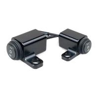 2 pezzi / set luci a LED per moto specchietto retrovisore interruttori sinistro