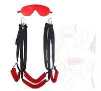2 pezzi set mane piedi yoga oscillatore con occhi in nylon rosso set, resistente resistente, esperienza sala yoga