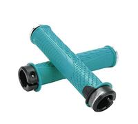 2 pezzi/set manopole per mountain bike ciclismo copertura manubrio antiscivolo con blocco sulle manopole del manubrio (Verde nerastro)