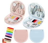 2 Pezzi Set Mini Progetto Di Cucito, Piccolo Set Da Cucito Da Viaggio, Piccolo Set Da Cucito, Mini Set Da Cucito, Per Chi Viaggia a Casa, Accessori per Strumenti Fai-Da-Te