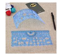 2 pezzi/set modello di disegno morbido righello diario manuale carino non ha paura cadere set