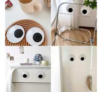 2 pezzi/set Occhi mobili e ondulati per bambole, adesivi oculari mobili e realistici per decorazioni di cartoni animali, forniture per scrapbooking e artigianato, adesivi per pareti e decorazioni per 