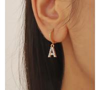 2 pezzi/set Orecchini alla moda e minimalisti a forma di 26 lettere, ottimo regalo di compleanno per la fidanzata L,M,S,H,A,T,O,X,B,C,D,E,F,G,I,J,K,N,P,Q,R,U,V,W,Y,ZRame
