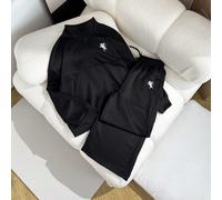 2 pezzi/set Outfit casual per ragazze pre-adolescenti, felpa conchiusura lampop e collo alto a mezza altezza, maniche lunghe, vestibilità morbida e pantaloni larghi a gamba ampia, tuta sportiva per us