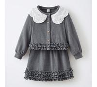 2 pezzi Set per Ragazze: Giacca con Colletto Peter Pan e Gonna 6Y,7Y,4Y,5YPoliestere