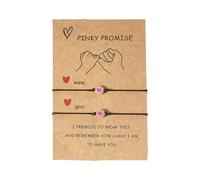 2 pezzi/set Pinky Promise Bracelets Couple Matching Luminous Z5N8 gioielli da donna