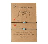 2 pezzi/set Pinky Promise Bracelets Couple Matching Luminous Z5N8 gioielli da donna