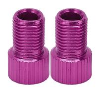 2 Pezzi Set Presta su Schrader Valve Converter Alluminum Alluminio in Lega di Mountain Bike Adapatore Adattatore Duratura a Prova di Guarnizione in Gomma in Gomma Resabile per