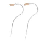 2 pezzi/set professionale for fagotto oboe for basso, placcatura in argento, liscio, antiruggine, trachea leggera, collo curvo, tubo a S, 24 cm/23,5 cm, for fagotto, oboe for basso/1284