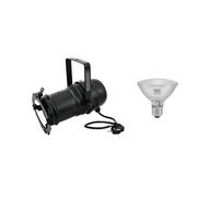 2 pezzi - Set Proiettore LED EUROLITE PAR-30 Nero con Lampada SMD 11W E27 6500K