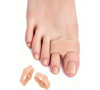 2 pezzi/set Separatore per dita dei piedi per sport e attività all'aperto, Protezione a doppio anello a forma di V per le dita, realizzato in morbido silicone, adatto per tutte le stagioni, unisex, pr