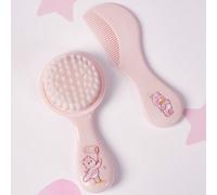 2 pezzi/set Spazzola e pettine per capelli rosa chiaro per bambini, anti-statico e senza danni ai capelli, regali Tagli UnicaAnimale,FumettoPolipropilene