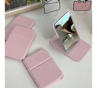 2 pezzi Set specchio da trucco portatile, specchio da viaggio pieghevole in pelle PU, adatto come regalo, essenziale da viaggio, essenziale per il trucco, facile da riporre, regalo di Natale, regalo p