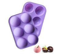 2 pezzi/set Stampo in silicone a mezza sfera rotonda a sfera 3D per DIY mousse al budino al cioccolato stampo per torta al cioccolato strumento per accessori da cucina Tagli Unica,4 pezziSilicone