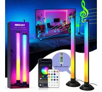 2 pezzi/Set Striscia luminosa LED RGB+IC, Luce notturna LED intelligente, Decorazione per la casa, Oltre 200 modalità di scena e 16 milioni di colori, 3 modalità di controllo, Modalità di sincronizzaz