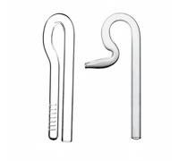 2 Pezzi Set Tubi Lily in Cristallo Design Minimale Tubi Mandata e Ritorno