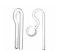 2 Pezzi Set Tubi Lily in Cristallo Design Minimale Tubi Mandata e Ritorno