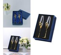 2 pezzi / set Waterford Love True Love Flauto Coppia Regali di San Valentino