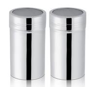 2 Pezzi Setaccio Per Farina, Shaker Per Zucchero a Velo Spolverino Per Farina Shaker Per Cannella Shaker Per Cioccolato in Acciaio Inossidabile Per La Casa(L)