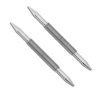 2 pezzi Setter per chiodi a doppia testa, Punzone per foro centrale caricato a molla Setter per metallo a doppia testa Strumenti da falegname Punzone per chiodi senza martello