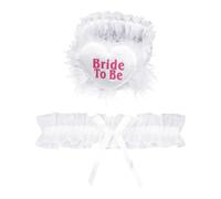 2 pezzi Sexy Gamba In Pizzo, Reggicalze da sposa, Reggicalze da sposa, Reggicalze da sposa a forma di cuore, giarrettiere bianche