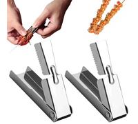 2 Pezzi Sguscia Gamberi in Acciaio Inox Sbuccia Gamberi Rapido Set di Sbuccia Frutti di Mare Facile pulisci gamberi da Usare per La Cucina