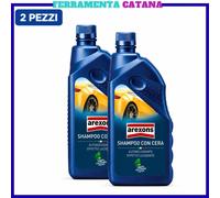 2 Pezzi Shampoo Auto Con Cera Lavaggio Macchina Pulizia Arexon Arexons 1l L