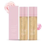 2 pezzi Sheer Setting Sunscreen SPF 50, Idrating Shimmering Body Oil Spray, Broad Spectrum Water-Resistant Face and Body Spray, Spray luminoso adatto al trucco, rapido assorbimento non greasy Formula