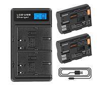 2 pezzi Shentec 7.4V 2500mAh per Batterie Canon BP-508 BP-511 BP-511A BP-512 BP-514 EOS 5D 10D 20D 30D 40D 50D 300D D60 Powershot G1 G2 G3 G5 G6 Pro 1