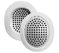 2 pezzi Shield oculare dopo un intervento chirurgico, toppa per occhio medico in alluminio traspirante con cinturino elastico esteso e rivestimento di stoffa bianca per adulto