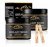 2 Pezzi Shilajit Resina Himalaya Pura 50g, Shilajit Puro Himalayano, Shilajit Original Himalaya Bio, Con Misurino, Adatto per Uomini e Donne
