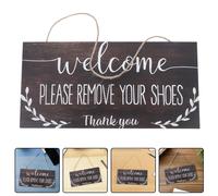 2 pezzi "Si prega di togliere le scarpe" cartello per porta