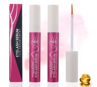 2 Pezzi Siero Ciglia Allungante Crescita Rapida, Lash Serum Mealash Siero Ciglia con Applicatore Precisione Ingredienti Naturali per Lunghe e Folte Incredible Rapid Growth of Eyelashes