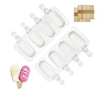 2 Pezzi Silicone Stampi per Gelato Stampi Gelato Stecco Ghiaccioli Stampo Silicone Stampo per Gelato in Silicone Stampi per Ghiaccioli in Silicone Stampi Gelato Silicone Silicone Stampi Per Gelato