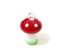 2 pezzi simpatici ciondoli a forma di fungo ciondolo in vetro donna gioielli fai da te for collana braccialetto orecchino fare accessori forniture for decorazioni pasquali: Casa e cucina ( Color : Lig