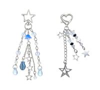 2 pezzi Simpatici Ciondoli per Cellulare,Y2K Estetica Stella Accessori,Grazioso Portachiavi a Forma di Stella, Accessorio Portatile ed Elegante,Y2K Accessori Portachiavi Cuore Farfalla,Portachiavi