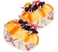 2 pezzi simulato decorazione della torta torta artificiale modella chic torta