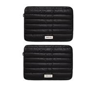 2 pezzi Slim Laptop Eco Borsa fino a 14 pollici in poliestere, borsa compatta per computer portatile con tracolla, impermeabile, resistente agli urti, sostenibile, borsa a tracolla per viaggi, affari