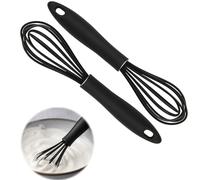2 Pezzi Smart Frusta Da Cucina in Silicone 23 Cm, Robusta Frusta Piccola Con Manico Ergonomico Antiscivolo per Battere, Mescolare E Mescolare, Mini Frusta Ideale per Cuocere, Cucinare E Salse