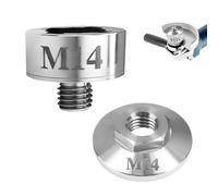 2 Pezzi Smerigliatrice Angolare Accessori, Adattatore per Filettatura M14+5/8-11 Dado di Bloccaggio Flangiato M14, X-Lock Adattatore, per Lame da Taglio con Lama Diamantata