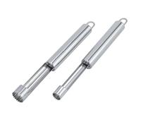 2 pezzi Sminuzzare mele in acciaio inox,Durevole Pratico Taglia Mele con Anello,Set Utensili da frutta levatorsoli Multifunzione,Togli Torsolo Mela Dimensioni Diverse