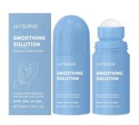 2 pezzi Smoothing Solution Ingrown Hair Treatment Roll On,50 ml After Shave Soothing Roll-On Serum,Trattamento per Peli Incarniti,Soluzione Lisciante per Capelli Incarniti
