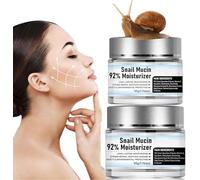 2 Pezzi Snail Mucin 92% Crema Idratante, Crema Gel Viso Quotidiana, Crema Snail Mucin Crema Gel Viso Riparazione Quotidiana, Idratante Riparazione, Riduce Linee Sottili Rughe
